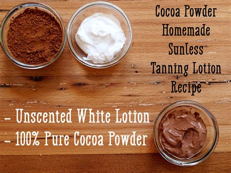 homemade tanning lotion